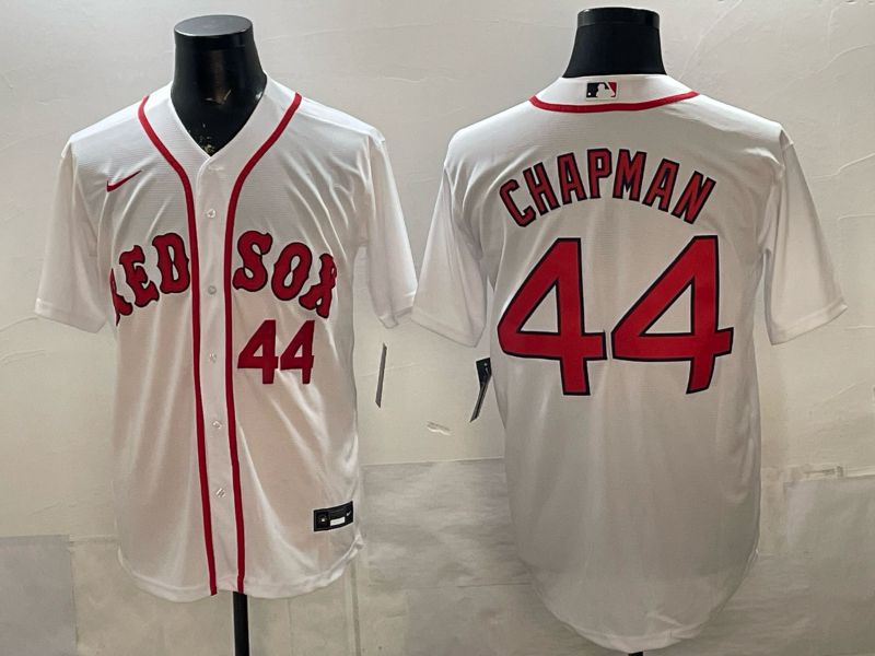Men 2026 Boston Red Sox #44 Chapman White Game Nike MLB Jersey style 002->boston red sox->MLB Jersey